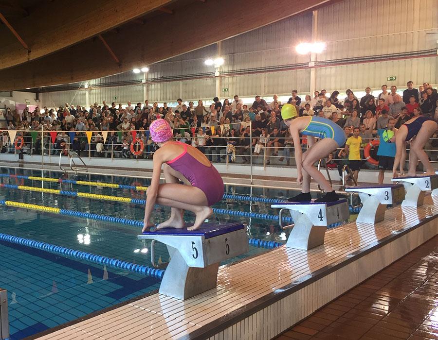 Imagen Competición y diversión en la IX Liga de Natación Escolar