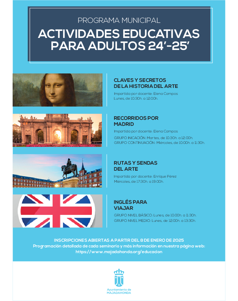 Imagen Actividades educativas para adultos 2024-2025