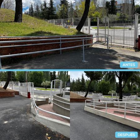 Obras de accesibilidad en el Centro de Servicios Sociales de Majadahonda