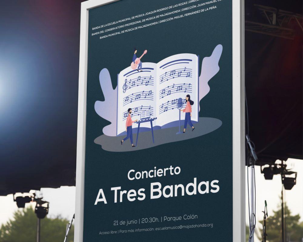 Imagen Majadahonda celebra el Día Europeo de la Música con un concierto “A Tres Bandas”