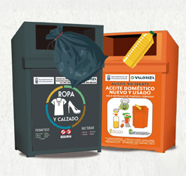 Imagen Residuos de aceite vegetal y ropa